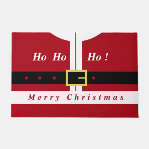 サンタクロースデザイン付きクリスマスおもしろい- ドアマット