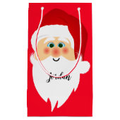 サンタクロースデザイン抱き枕 スモールペーパーバッグ (正面)