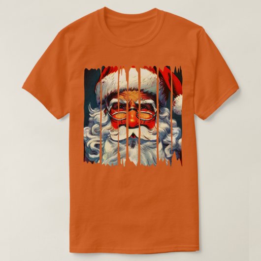 サンタクロースデザイン Tシャツ (デザイン正面)