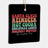 サンタクローストナディアホットココアクリスマスライトホー セラミックオーナメント (右)