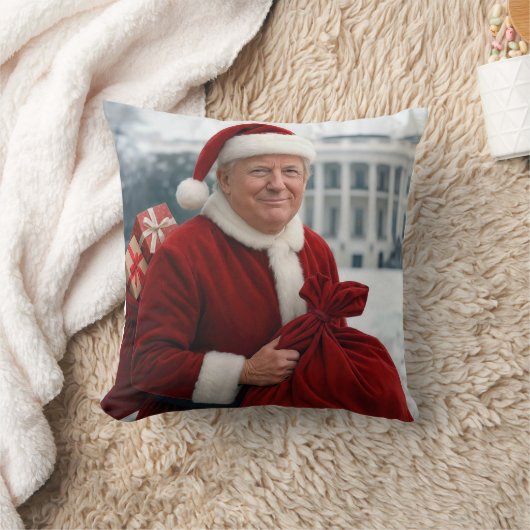 サンタクローストランプウィズレッド抱き枕 クッション (ブランケット)