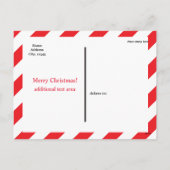 サンタクロースニースリストカスタム証明書はがき シーズンポストカード (裏面)