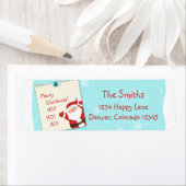 サンタクロースノートクリスマス差出人住所 ラベル (インサイチュ)