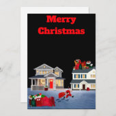 サンタクロースハッスルカード 招待状 (正面/裏面)