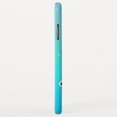 サンタクロースハットのかわいいペンギン Case-Mate iPhoneケース (裏面/右)