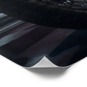 サンタクロースバイクバイクもしくは自転車に乗る人クリスマス ポスター (角)