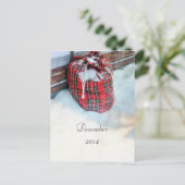 サンタクロースバッグイン雪 シーズンポストカード (スタンド正面)