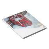 サンタクロースバッグイン雪 ノートパッド (アングル)