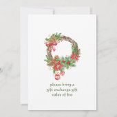 サンタクロースパインブランチメリークリスマスパーティー 招待状 (裏面)