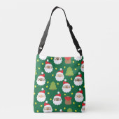 サンタクロースパターン クロスボディバッグ (裏面)
