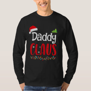 サンタクロースパパのクリスマス マッチング ファミリー パジャマ Tシャツ
