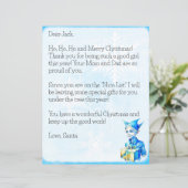 サンタクロースパーソナライズされたからの少年向け手紙 (スタンド正面)