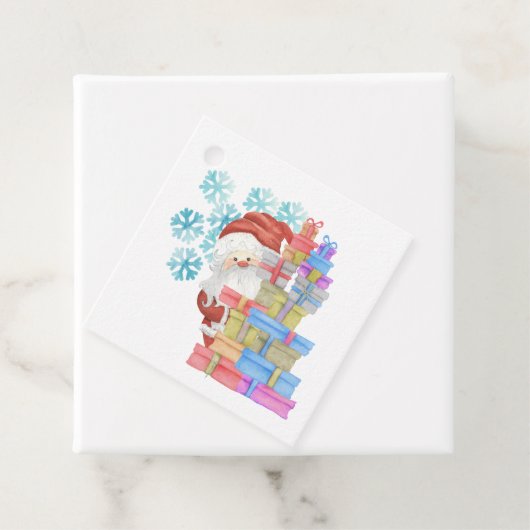 サンタクロースパーソナライズされたかわいいキッズクリスマスから フェイバータグ (インサイチュ)