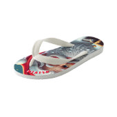 サンタクロースパーソナライズされたクリスマス キッズビーチサンダル (アングル)