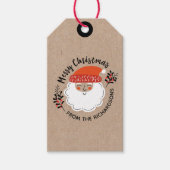 サンタクロースパーソナライズされたクリスマス ギフトタグ (正面)