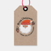 サンタクロースパーソナライズされたクリスマス ギフトタグ (裏面)