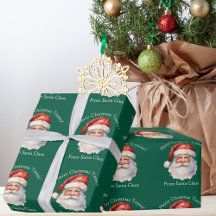 サンタクロースパーソナライズされたグリーンキッズクリスマス