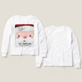 サンタクロースパーソナライズされたメリークリスマス・キッズ (デザイン 正面＆背面)