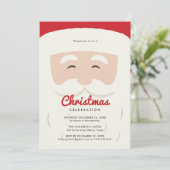 サンタクロースパーティー招待状 招待状 (スタンド正面)