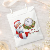 サンタクロースパーティー時間 フェイバーバッグ (クリップ留めされた状態)