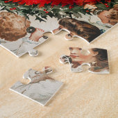 サンタクロースビクトリアンが子どもたちと電話で ジグソーパズル (側面)