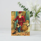 サンタクロースビクトリアンクリスマスはがき シーズンポストカード (スタンド正面)