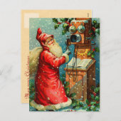 サンタクロースビクトリアンクリスマスはがき シーズンポストカード (正面/裏面)