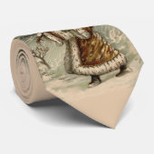 サンタクロースビクトリアンクリスマスツリー ネクタイ (ロール)