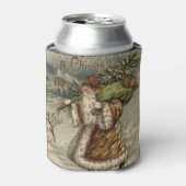 サンタクロースビクトリアンクリスマスツリー 缶クーラー (缶正面)