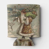 サンタクロースビクトリアンクリスマスツリー 缶クーラー (裏面)