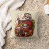 サンタクロースビクトリアンパイプ玩具 クッション (ブランケット)