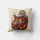 サンタクロースビクトリアンパイプ玩具 クッション (裏面)