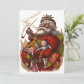 サンタクロースビクトリアンパイプ玩具 シーズンカード (スタンド正面)