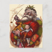 サンタクロースビクトリアンパイプ玩具 シーズンポストカード (正面)