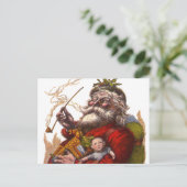 サンタクロースビクトリアンパイプ玩具 シーズンポストカード (スタンド正面)