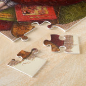 サンタクロースビクトリアンパイプ玩具 ジグソーパズル (側面)