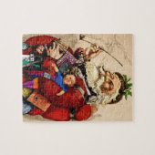 サンタクロースビクトリアンパイプ玩具 ジグソーパズル (横)