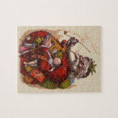 サンタクロースビクトリアンパイプ玩具 ジグソーパズル (横)