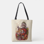 サンタクロースビクトリアンパイプ玩具 トートバッグ (裏面)