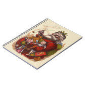 サンタクロースビクトリアンパイプ玩具 ノートブック (左側)