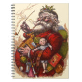 サンタクロースビクトリアンパイプ玩具 ノートブック (正面)