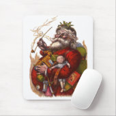 サンタクロースビクトリアンパイプ玩具 マウスパッド (マウス)
