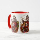 サンタクロースビクトリアンパイプ玩具 マグカップ (正面左)