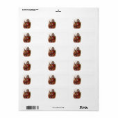 サンタクロースビクトリアンパイプ玩具 ラベル (フルシート)