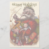 サンタクロースビクトリアンパイプ玩具 便箋 (正面)