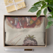 サンタクロースビクトリアンパイプ玩具 薄葉紙 (ギフト)