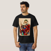 サンタクロースビクトリアンパイプ玩具 Tシャツ (正面フル)