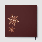 サンタクロースビジネスカードプリント金ゴールド ゲストブック (裏面)