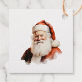 サンタクロースビジネスカードプリント金ゴールド フェイバータグ (裏面)