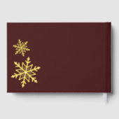 サンタクロースビジネスカード金ゴールド ゲストブック (裏面)